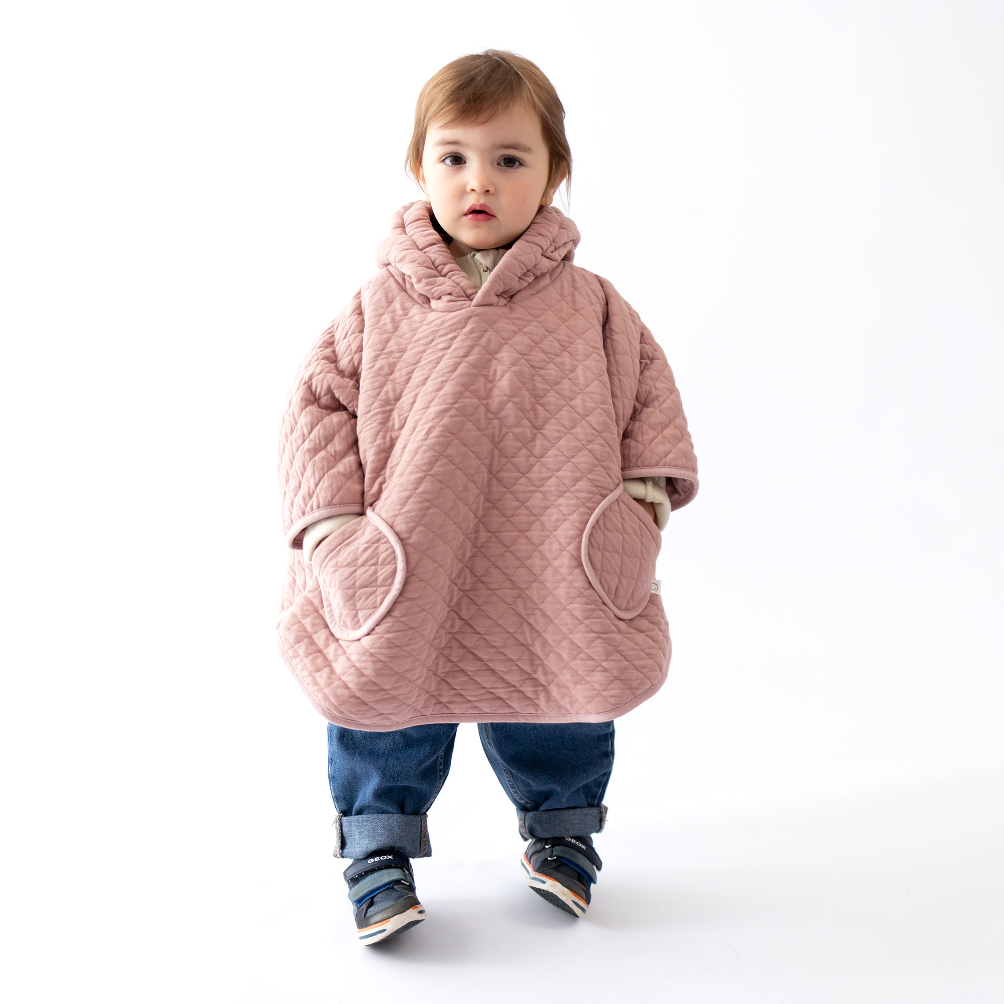 ★M様★【yeti】LIGHTDOWN QUILT BLANKET PONCHO Travel poncho 9-36m Pady quilted teddy Green Oeko-Tex